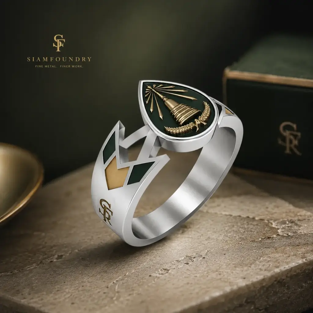 ผลิตแหวนรุ่น ทหาร ตำรวจ นักเรียน นักศึกษา ตามแบบ - Siam Foundry